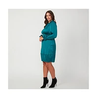 Estelle Nina Shirred Mini Dress