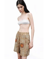 Nocturne Women's Patterned Mini Shorts