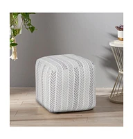 18" Cotton Ottoman