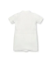 Hope & Henry Baby 4 Piece Cable Shortie Romper, Beanie, Bootie Boxed Gift Set