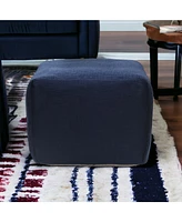 Cotton Ottoman for Comfortable Footrest and Living Room Accent