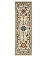 Oriental Weavers Lucca 5506W 2'x6' Runner Area Rug