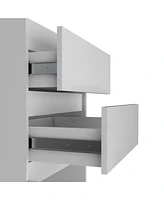 Two Drawer Standard Chest for Bedroom Storage and Home Organization