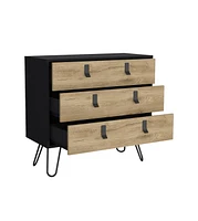 Three Drawer Dresser for Bedroom Organization and Storage Solutions