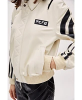 Pcfg Women's Boomerang Biker Leather Jacket