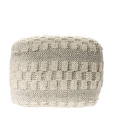 Upholstered Wool Ottoman for Footrest and Stylish Living Room Seating