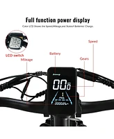 26"4.0 Fat Tire Electric Bike for Adults, 2000W Dual Motor Ebike,32 mph E Bike 48V 20Ah Removable Battery,All Terrain Electric Bike 21-Speed Hydr