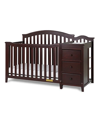 Afg Baby Furniture 46" Wooden Kali Ii 4 in 1 Convertible Crib and Changer
