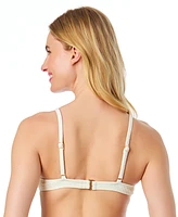 CeCe Women's La Vie A Mer Textured Button-Front Bikini Top