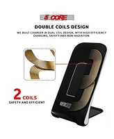 5 Core Wireless Charger 10W Max Fast Wireless Charging Pad Glass Top Pair Boostcharge Slim Usb-c