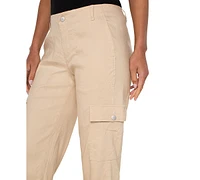 Liverpool Los Angeles Petite Cropped Utility Tab-Hem Pants