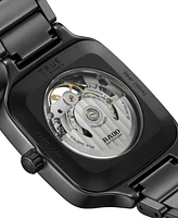 Rado Unisex Swiss Automatic True Square Black High Tech Ceramic Bracelet Watch 38mm