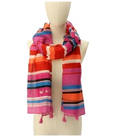 Kate Spade New York Women's Sunny Stripe Oblong Scarf