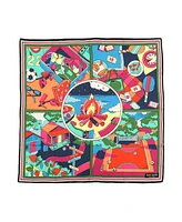 Kate Spade New York Women's Summer Scene Silk Square Scarf