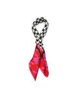 Kate Spade New York Women's Houndstooth Silk Bandana Scarf