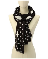 Kate Spade New York Women's Breezy Dot Viscose Oblong Scarf