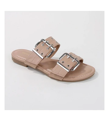 Kyle Double Strap Slide Sandals