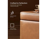 Songmics Home Entryway Storage Ottoman Bench