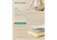 Songmics Home Folding Storage Ottoman Bench