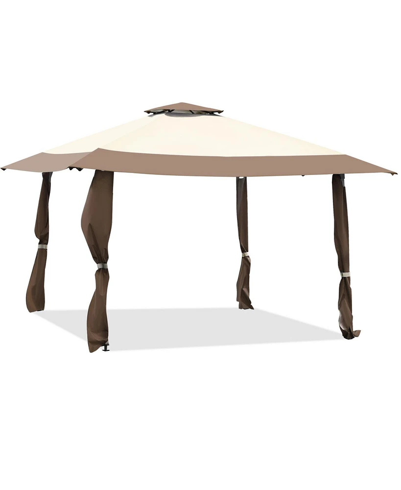13 x 13 Feet Pop Up Gazebo Tent with Carry Bag for Patio Garden