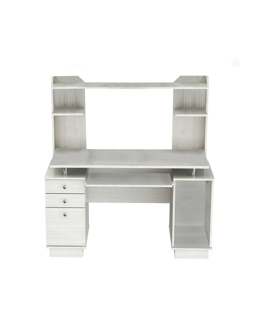 Modern Computer Desk with 3 Drawers – Sleek Home Office Workstation