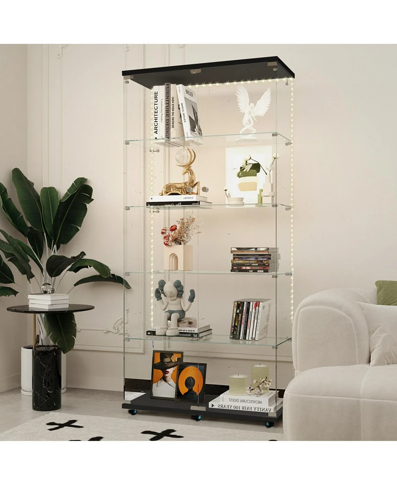 Tempered Glass Cabinet w/ Led