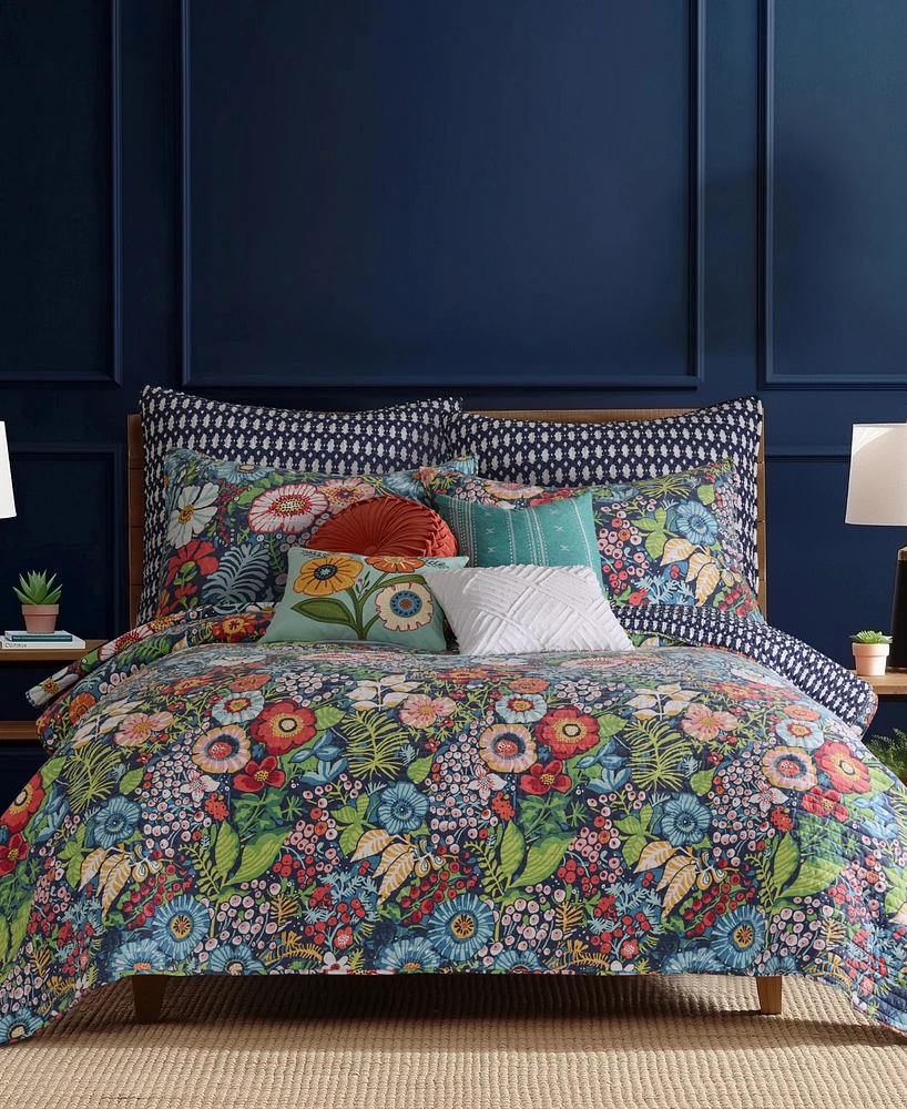 Levtex Night Garden Reversible 3-Pc. Quilt Set