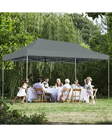 10 x 20 Feet Adjustable Folding Heavy Duty Sun Shelter with Carrying Bag