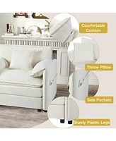 Chenille Cloud Couch - Oversized Modular Sofa