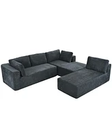 Modern Large Modular Sectional Sofa for Living Room, Bedroom, Salon