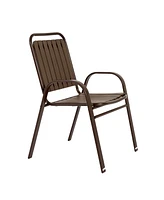 Brown 5-Piece Outdoor Dining Set