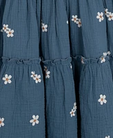 Rare Editions Big Girls Daisy Embroidered Dress