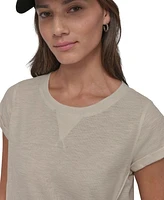 Dkny Women's Mini Slub Waffle Short Sleeve Top