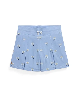 Polo Ralph Lauren Big Girls Tennis Print Stretch Mesh Skirt