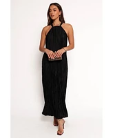 Petal and Pup Women's Melody Plisse Halter Maxi Dress