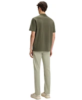 Boss by Hugo Men's Patterned Collar Cotton-Pique Polo Shirt