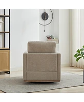 30.7" Swivel Accent Chair - Taupe
