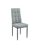 V-Leg Faux Marble Dining Set for 6 with 4 Chairs & Bench