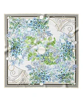 Lilac Garden - Hand Rolled Silk Foulard for Women