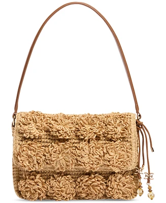 Sam Edelman Phoebe Small Raffia Shoulder Flap Bag
