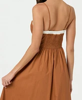 Astr the Label Women's Knotted-Bust Midi Dress