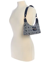 Guess Neda 4G Peony Logo Small Top Zip Shoulder Bag