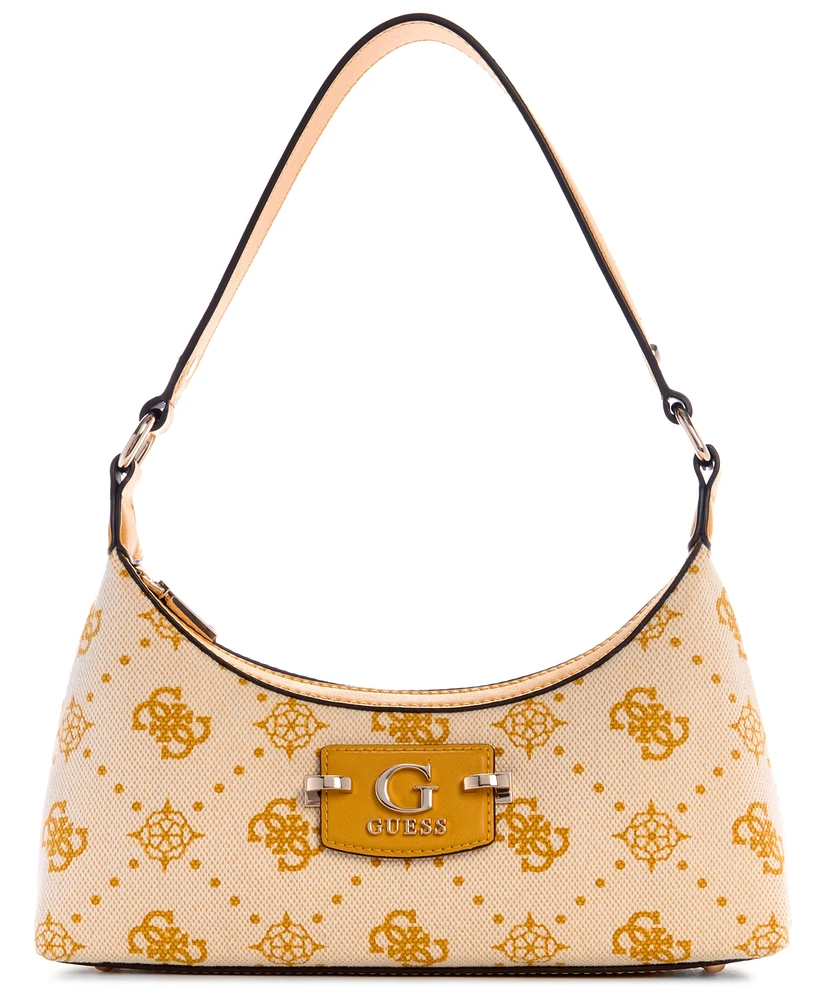 Guess Neda 4G Peony Logo Small Top Zip Shoulder Bag