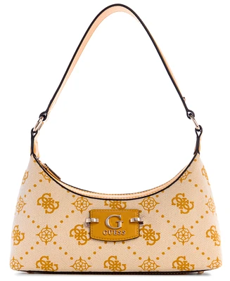 Guess Neda 4G Peony Logo Small Top Zip Shoulder Bag