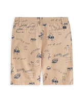 Scotch & Soda Big Boys Printed Half Panama Shorts