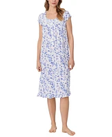 Eileen West Women's Ruffled Botanical Waltz Nightgown