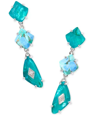 Kendra Scott Mixed Stone Linear Drop Earrings