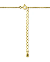 Giani Bernini Cubic Zirconia Cross Pendant Necklace (1/2 c.t. t.w.) 18k Gold Over Sterling Silver, 16" + 2" extender, Exclusively at Macy's