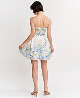 En Saison Women's Julia Printed Sleeveless Mini Dress