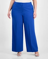 Tahari Asl Plus Wide-Leg Pants